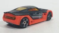 HTF 2005 Hot Wheels First Editions Symbolic Black and Dark Orange Die Cast Toy Car Vehicle