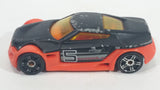 HTF 2005 Hot Wheels First Editions Symbolic Black and Dark Orange Die Cast Toy Car Vehicle