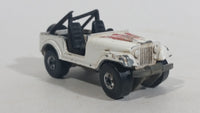 1982 Hot Wheels Jeep CJ-7 White Die Cast Toy Car Vehicle - Treasure Valley Antiques & Collectibles