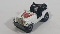 1982 Hot Wheels Jeep CJ-7 White Die Cast Toy Car Vehicle - Treasure Valley Antiques & Collectibles