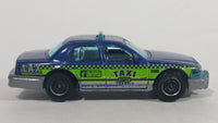 2016 Matchbox City 2006 Ford Crown Victoria LAX Taxi Blue Die Cast Toy Car Vehicle - Los Angeles Airport Taxi