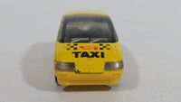 1995 Hot Wheels Chevy 'Lumina Minivan' Yellow Taxi Plastic Body Die Cast Toy Car Van Vehicle