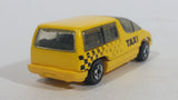 1995 Hot Wheels Chevy 'Lumina Minivan' Yellow Taxi Plastic Body Die Cast Toy Car Van Vehicle