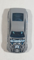 2003 Hot Wheels Nissan Z John Brown 004 Sheriff Police Cop Flat Grey Die Cast Toy Car Vehicle