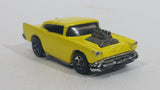 Very Rare 1999 Hot Wheels Arco Hauler '57 Chevy Exposed Engine Limited Edition Yellow Die Cast Toy Car Hot Rod Vehicle