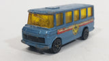 Vintage Corgi Juniors Mercedes-Benz School Bus Light Blue Die Cast Toy Car Vehicle