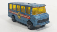 Vintage Corgi Juniors Mercedes-Benz School Bus Light Blue Die Cast Toy Car Vehicle