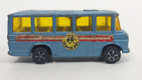 Vintage Corgi Juniors Mercedes-Benz School Bus Light Blue Die Cast Toy Car Vehicle