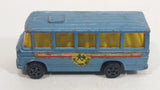 Vintage Corgi Juniors Mercedes-Benz School Bus Light Blue Die Cast Toy Car Vehicle