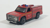 1982 Hot Wheels Flying Colors Rescue Ranger Red Fire Truck Die Cast Toy Car Vehicle - BW - Blue Lights - Treasure Valley Antiques & Collectibles