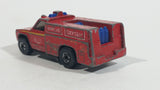 1982 Hot Wheels Flying Colors Rescue Ranger Red Fire Truck Die Cast Toy Car Vehicle - BW - Blue Lights - Treasure Valley Antiques & Collectibles