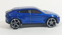 2016 Hot Wheels Hot Trucks Lamborghini Urus Blue Die Cast Toy Car Vehicle