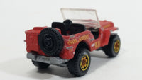 2013 Matchbox MBX Explorers Jeep Willys Rust Red Die Cast Toy Car Vehicle