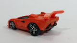 2004 Hot Wheels First Editions Tooned Lamborghini Countach Orange Die Cast Toy Exotic Super Car Vehicle