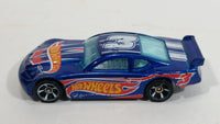 2014 Hot Wheels Race Team Circle Tracker Metalflake Blue Die Cast Toy Car Vehicle