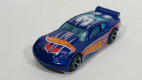 2014 Hot Wheels Race Team Circle Tracker Metalflake Blue Die Cast Toy Car Vehicle