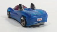 1997 Hot Wheels Phantom Racers Power Pipes Clear Blue Plastic Body Die Cast Toy Car Vehicle