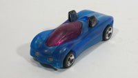 1997 Hot Wheels Phantom Racers Power Pipes Clear Blue Plastic Body Die Cast Toy Car Vehicle