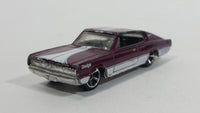 2010 Hot Wheels Muscle Mania '67 Dodge Charger Maroon Die Cast Toy Muscle Car Vehicle