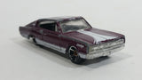 2010 Hot Wheels Muscle Mania '67 Dodge Charger Maroon Die Cast Toy Muscle Car Vehicle