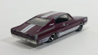 2010 Hot Wheels Muscle Mania '67 Dodge Charger Maroon Die Cast Toy Muscle Car Vehicle