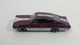 2010 Hot Wheels Muscle Mania '67 Dodge Charger Maroon Die Cast Toy Muscle Car Vehicle