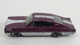 2010 Hot Wheels Muscle Mania '67 Dodge Charger Maroon Die Cast Toy Muscle Car Vehicle