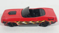 2013 Hot Wheels Showroom Heat Fleet Plymouth Barracuda Convertible Red Die Cast Toy Muscle Car Vehicle