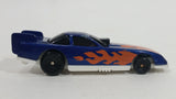 1996 Hot Wheels Flames Series Funny Car 1/5 Blue Die Cast Toy Race Car Vehicle McDonald's Happy Meal