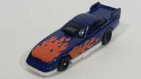 1996 Hot Wheels Flames Series Funny Car 1/5 Blue Die Cast Toy Race Car Vehicle McDonald's Happy Meal