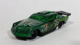 1999 Hot Wheels Terrorific At-A-Tude Metalflake Dark Green Die Cast Toy Car Vehicle