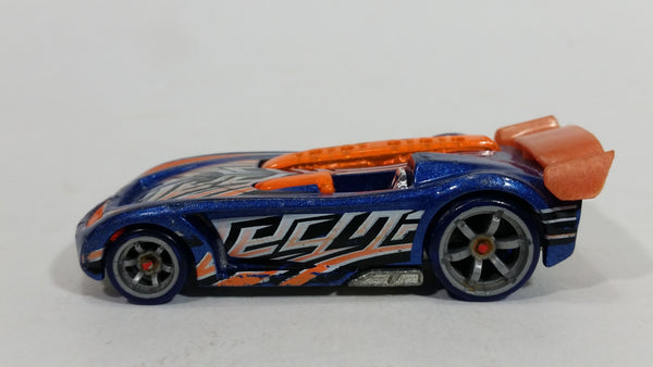 2005 Hot Wheels AcceleRacers Battle Spec Metallic Blue Die Cast Toy Car Vehicle