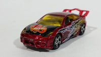 2003 Hot Wheels Dragon Wagons Toyota Celica Metallic Red Die Cast Toy Race Car Vehicle