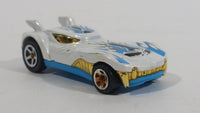 2012 Hot Wheels Creature Cars Howlin' Heat White Blue Die Cast Toy Car Vehicle