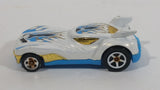 2012 Hot Wheels Creature Cars Howlin' Heat White Blue Die Cast Toy Car Vehicle