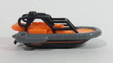 2015 Matchbox MBX Explorers Sea Spy Boat Orange Grey Black Plastic and Die Cast Toy Watercraft Vehicle