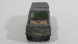 1981 Hot Wheels Ford Bronco Black Die Cast Toy Car SUV Vehicle BW Hong Kong with Black Canopy