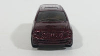 1998 Hot Wheels First Editions Dodge Caravan Van Dark Red Burgundy Die Cast Toy Car Vehicle