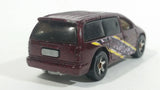 1998 Hot Wheels First Editions Dodge Caravan Van Dark Red Burgundy Die Cast Toy Car Vehicle