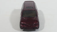 1998 Hot Wheels First Editions Dodge Caravan Van Dark Red Burgundy Die Cast Toy Car Vehicle