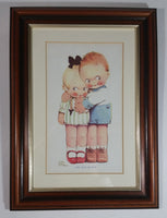 Rare Vintage Mabel Lucie Attwell 'My Old Dutch' Wooden Framed Print