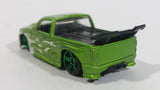 2010 Hot Wheels Heat Fleet Super Tuned Truck Pearl Lime Green Die Cast Toy Car Vehicle