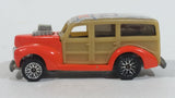 2001 Hot Wheels Skateboarders '40s Woodie Orange Die Cast Toy Classic Car Vehicle