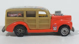 2001 Hot Wheels Skateboarders '40s Woodie Orange Die Cast Toy Classic Car Vehicle