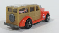 2001 Hot Wheels Skateboarders '40s Woodie Orange Die Cast Toy Classic Car Vehicle