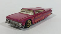 1997 Hot Wheels First Editions '59 Chevrolet Impala Pink Die Cast Toy Low Rider Car Vehicle