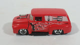 2010 Hot Wheels HW Performance 1956 Ford Truck Champion Spark Plugs Red Die Cast Toy Car Hot Rod Vehicle