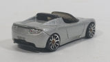 2008 Hot Wheels 2008 Tesla Roadster Metalflake Silver Die Cast Toy Car Vehicle