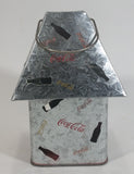 Coca-Cola Coke Soda Pop Flower Decor Galvanized Metal Outdoor Hanging Candle Lantern with Bottle Cut-outs