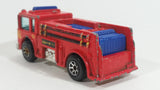 1996 Hot Wheels Fire Eater Red Fire Truck Die Cast Toy Car Vehicle - 7SP - Blue Lights